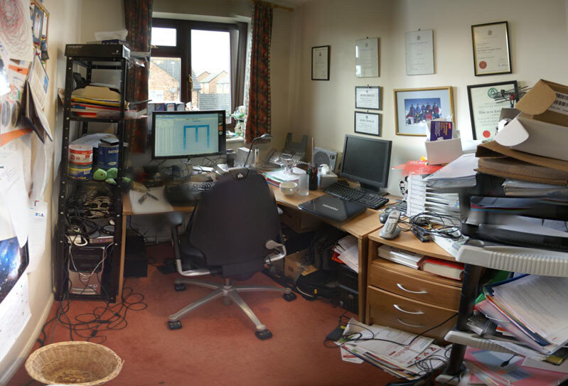 Before - Cluttered space